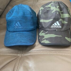 Adidas Blue and Camouflage Caps Set
